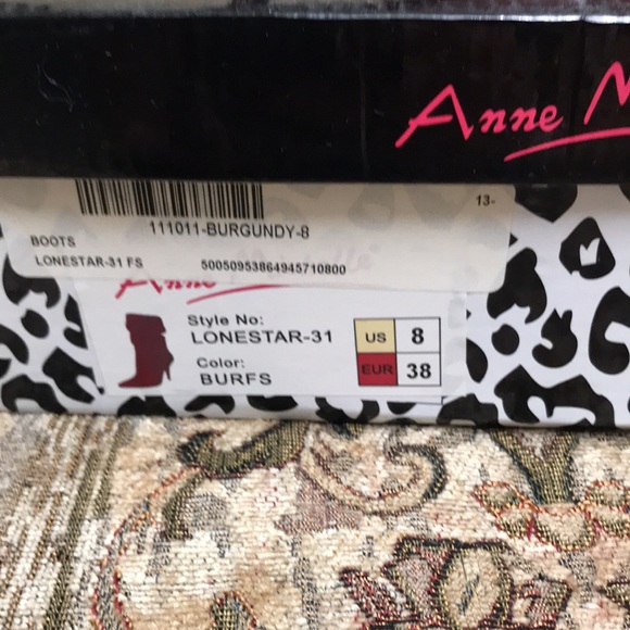 Anne Michelle “Lonestar-31” Burgundy Pointed-Toe Booties – Size 8 - Picture 10 of 10